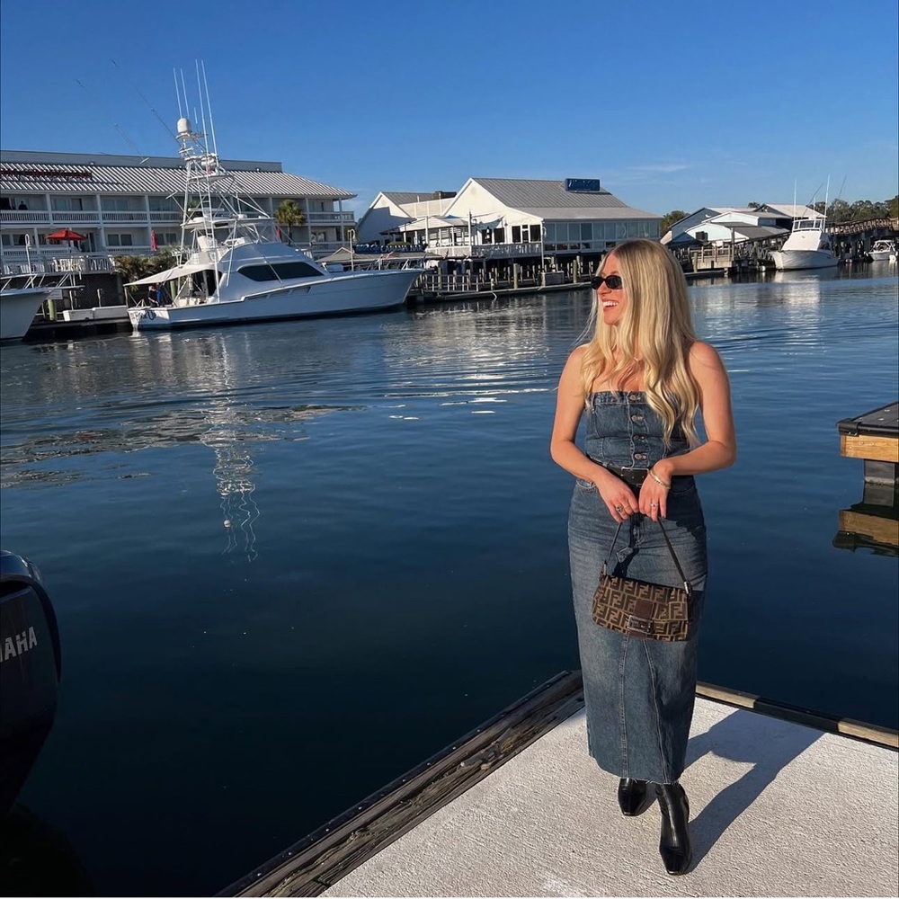 Zara chic denim dress - Picture 2 of 7
